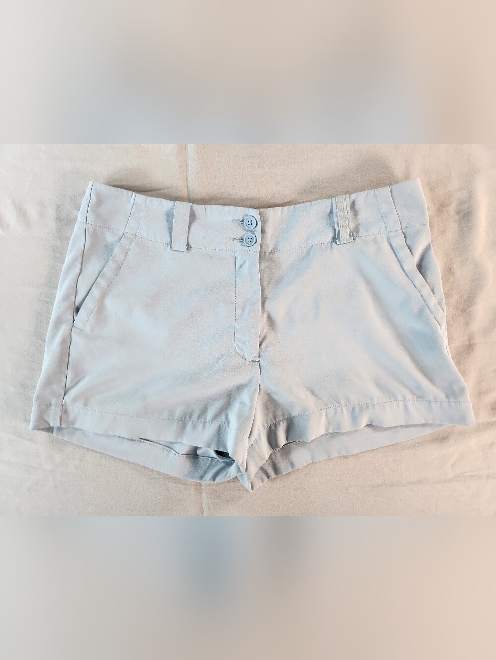 Nike Golf Dri-FIT Women’s Light Blue Golf Shorts Stretch Pockets Size 6